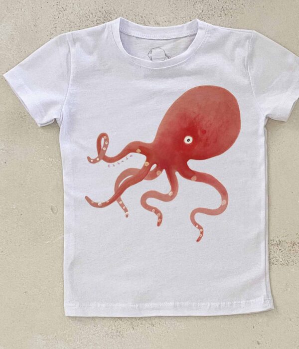 T-shirt Blue Octopus - Galleria Spigolo
